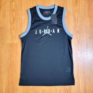 Air Jordan OG Retro 1 3 4 5 6 8 11 13 Shadow Black Gray White Jersey Tank Top XS